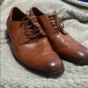 Clarks dress shoes men size 10.5 cognac color